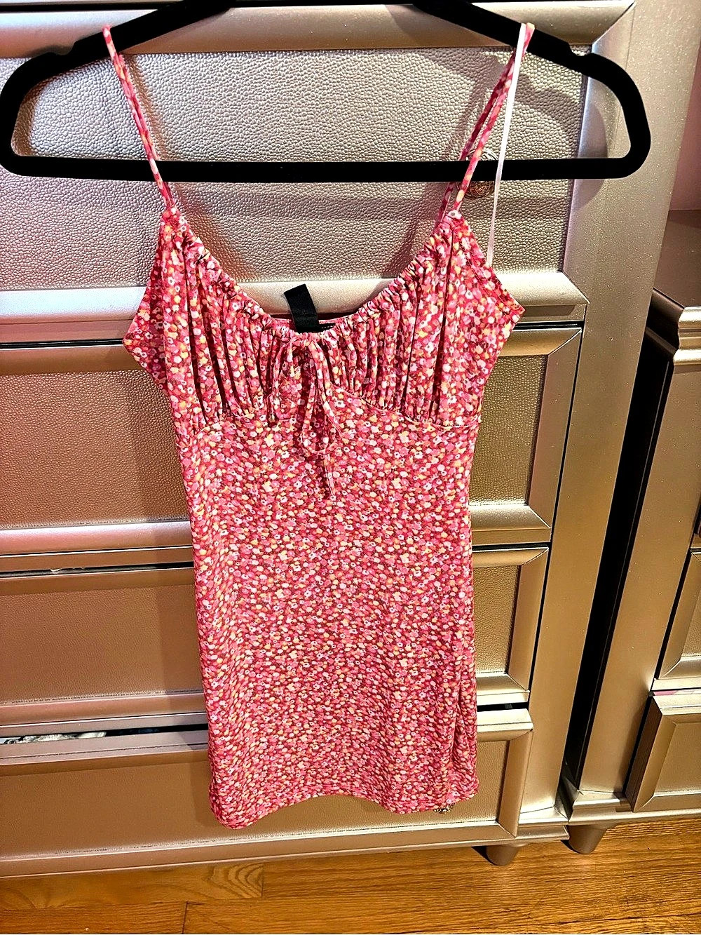 Windsor Floral Mini Dress in Pink
